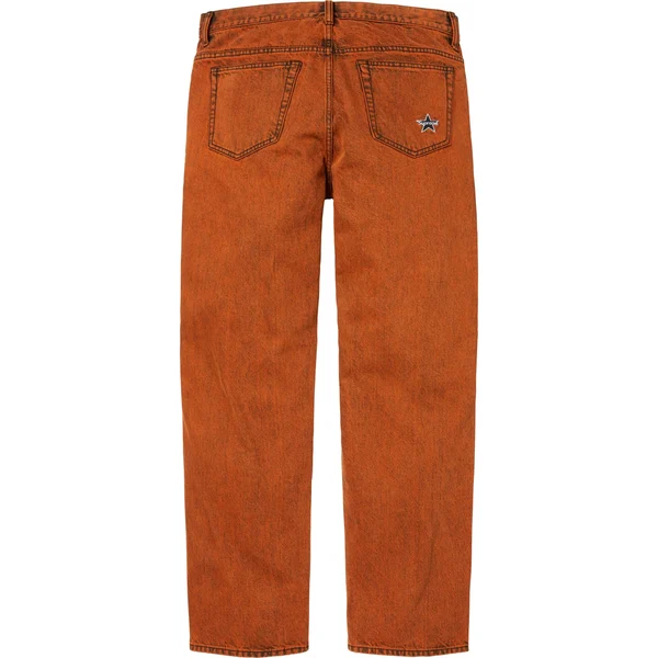 Supreme Regular Jean - Overdyed Orange (front)