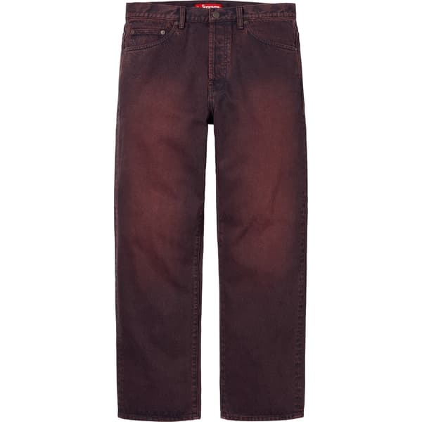 Supreme Regular Jean - Overdyed Red (front)