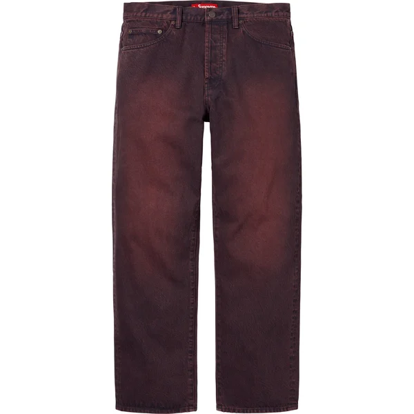 Supreme Regular Jean - Overdyed Red (front)