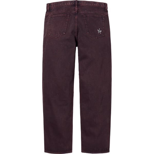 Supreme Regular Jean - Overdyed Red (front)