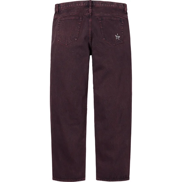 Supreme Regular Jean - Overdyed Red (front)