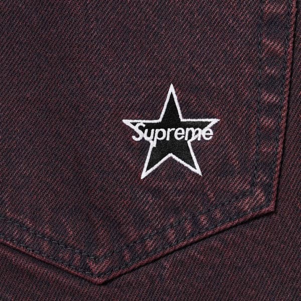 Supreme Regular Jean - Overdyed Red (front)