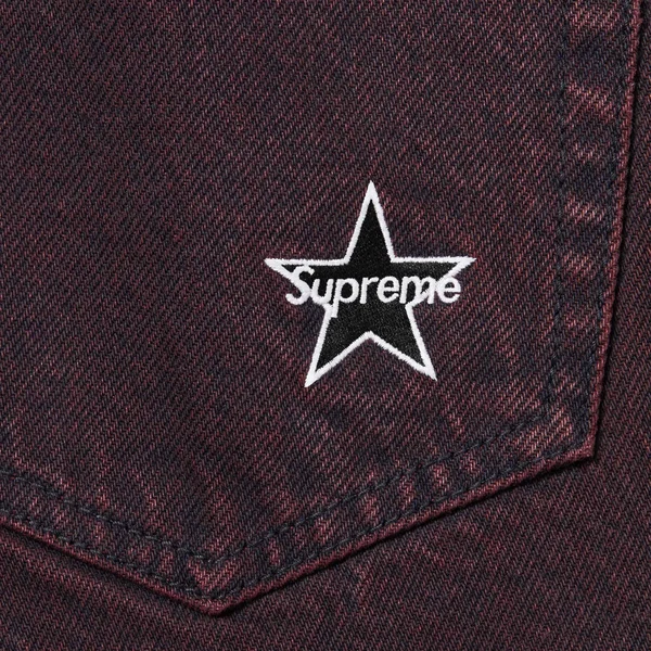 Supreme Regular Jean - Overdyed Red (front)
