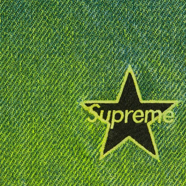 Supreme Regular Jean - Overspray Green (front)