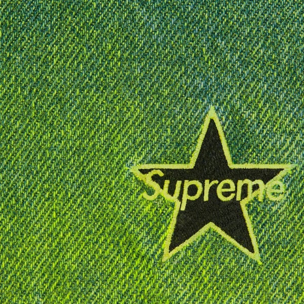 Supreme Regular Jean - Overspray Green (front)