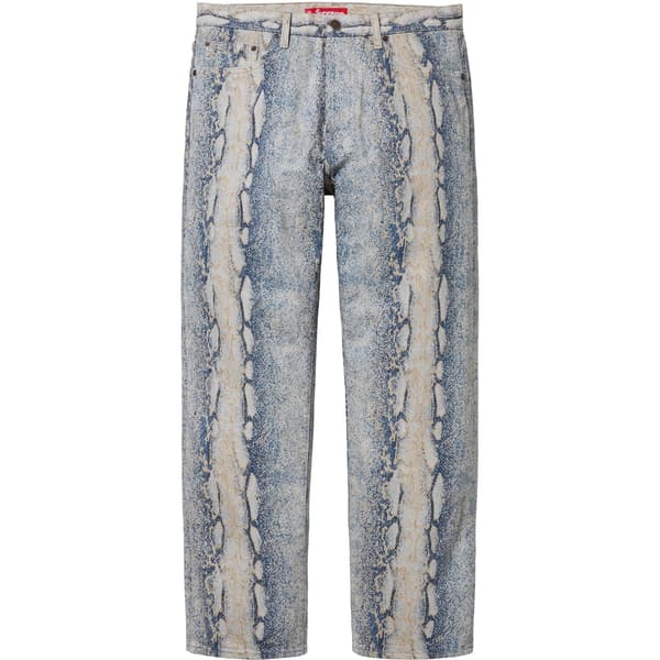 Supreme Regular Jean - Snake (front)