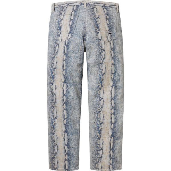 Supreme Regular Jean - Snake (front)