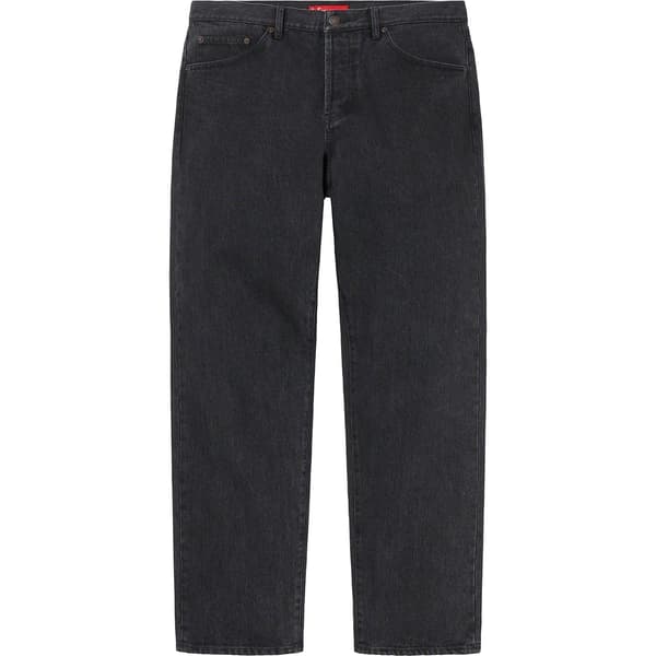 Supreme Regular Jean - Washed Black (front)
