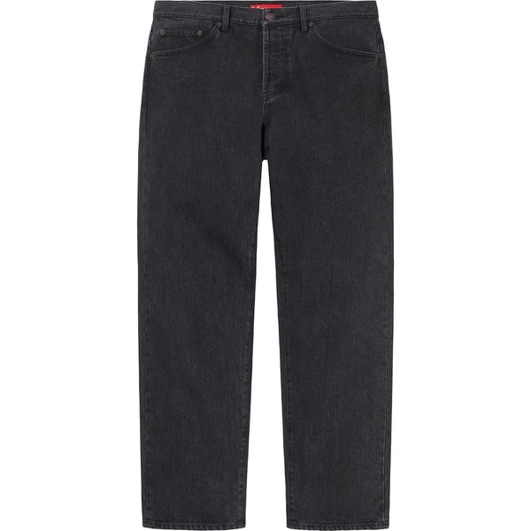Supreme Regular Jean - Washed Black (front)