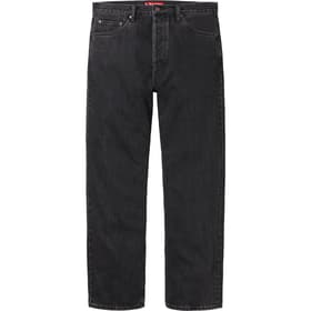 Supreme Regular Jean Washed Black