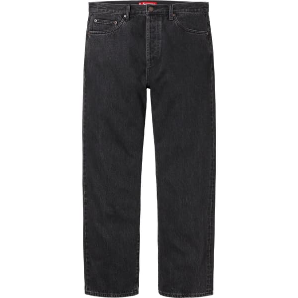 Supreme Regular Jean - Washed Black (front)