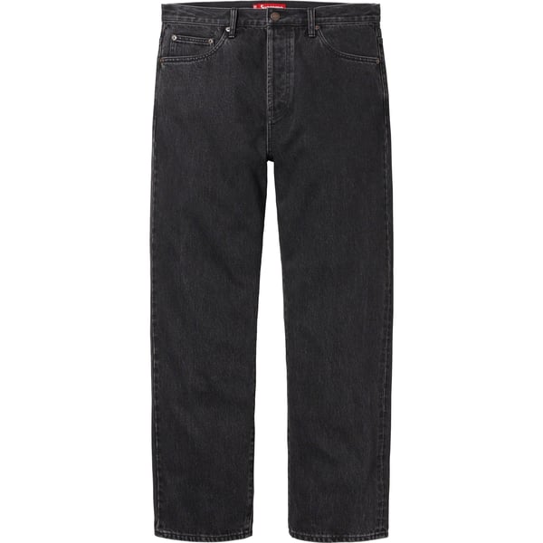 Supreme Regular Jean - Washed Black (front)