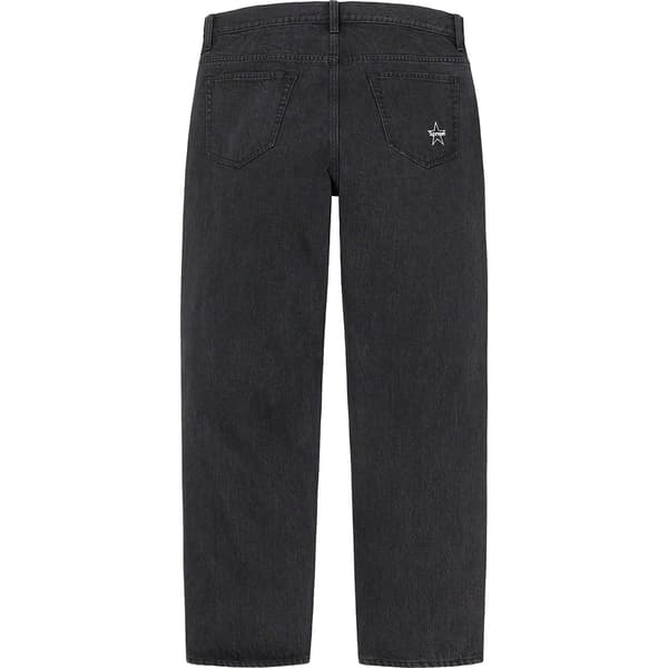 Supreme Regular Jean - Washed Black (front)