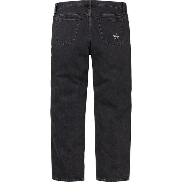 Supreme Regular Jean - Washed Black (front)