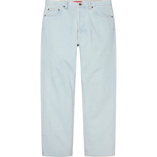 Supreme Regular Jean - Washed Blue (front)