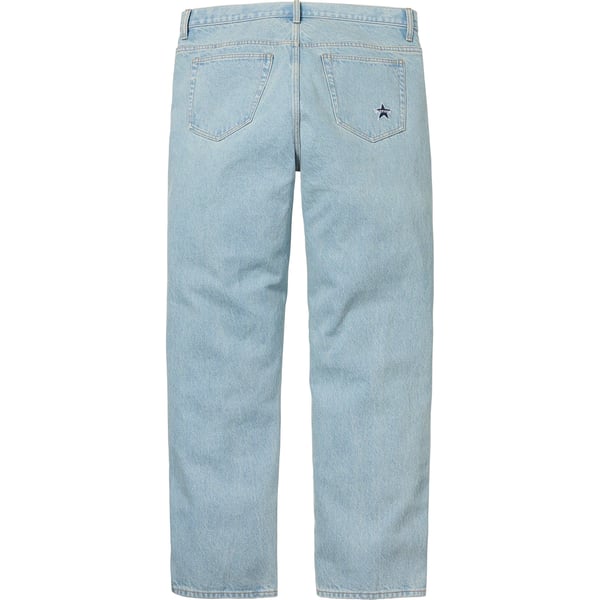Supreme Regular Jean - Washed Blue (front)