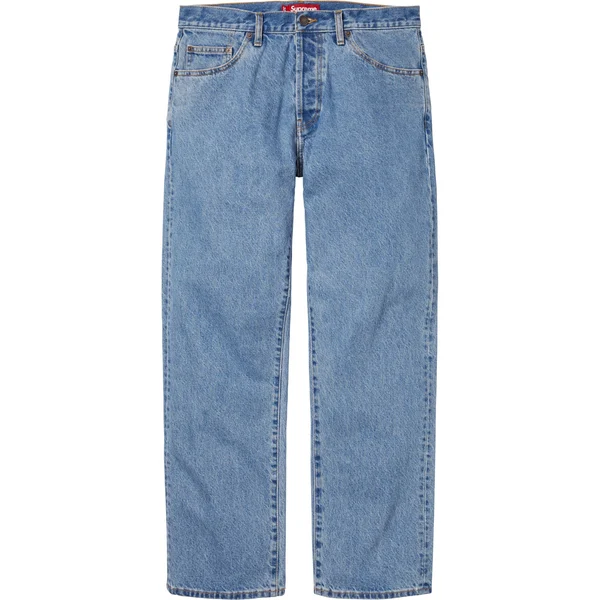 Supreme Regular Jean - Washed Indigo (front)