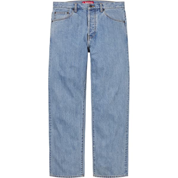 Supreme Regular Jean - Washed Indigo (front)