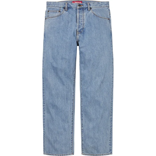 Supreme Regular Jean - Washed Indigo (front)