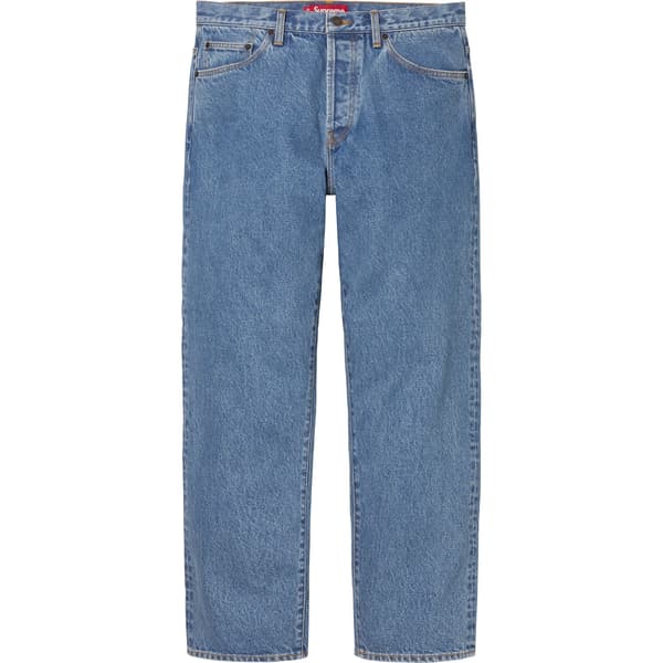 Supreme Regular Jean - Washed Indigo (front)