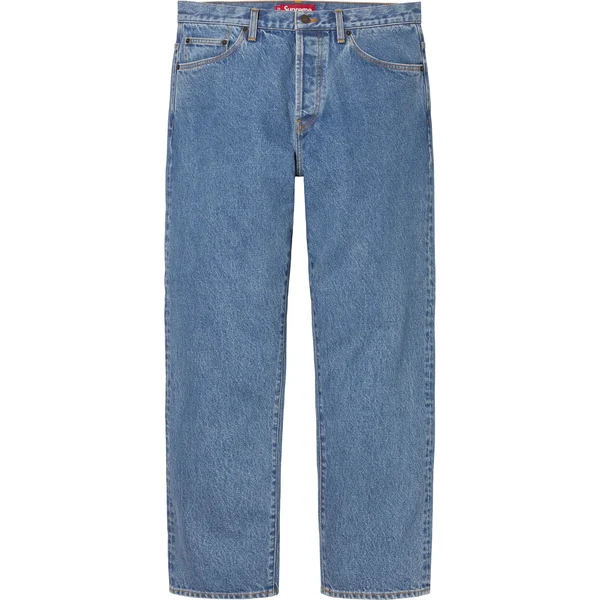 Supreme Regular Jean - Washed Indigo (front)