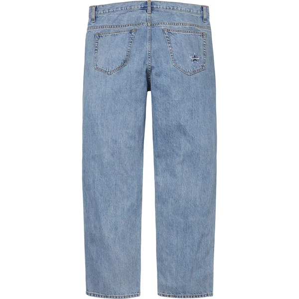 Supreme Regular Jean - Washed Indigo (front)