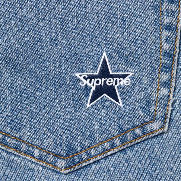 Supreme Regular Jean - Washed Indigo (front)