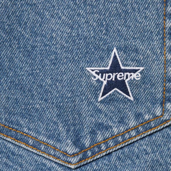 Supreme Regular Jean - Washed Indigo (front)