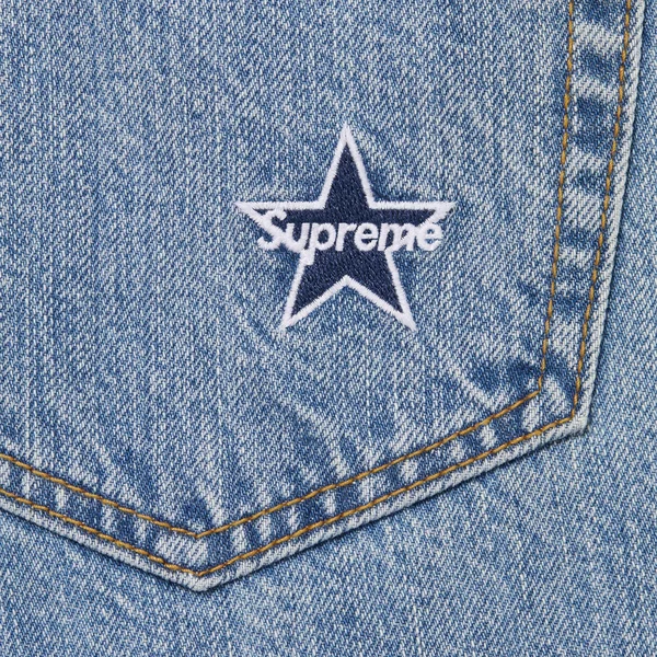 Supreme Regular Jean - Washed Indigo (front)