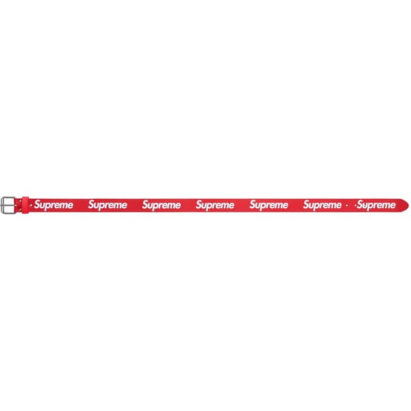 Supreme Repeat Leather Belt - Red (front)