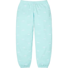 Supreme Repeat Script Sweatpant Aqua