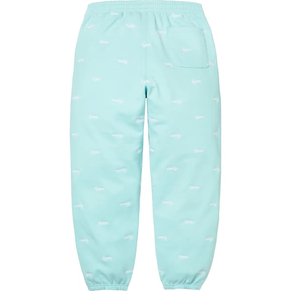 Supreme Repeat Script Sweatpant - Aqua (front)