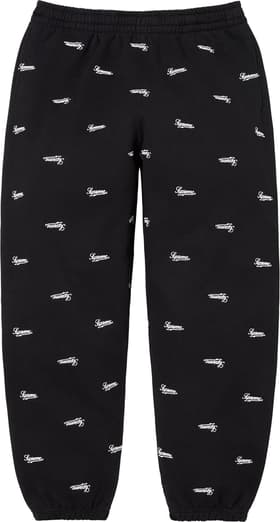 Supreme Repeat Script Sweatpant Black