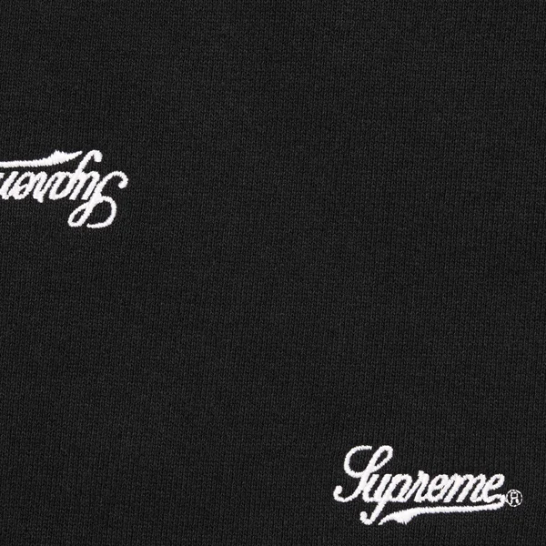 Supreme Repeat Script Sweatpant - Black (front)