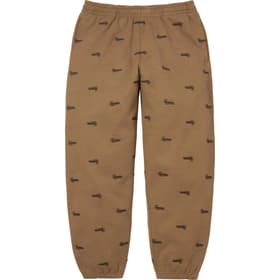 Supreme Repeat Script Sweatpant Dark Khaki