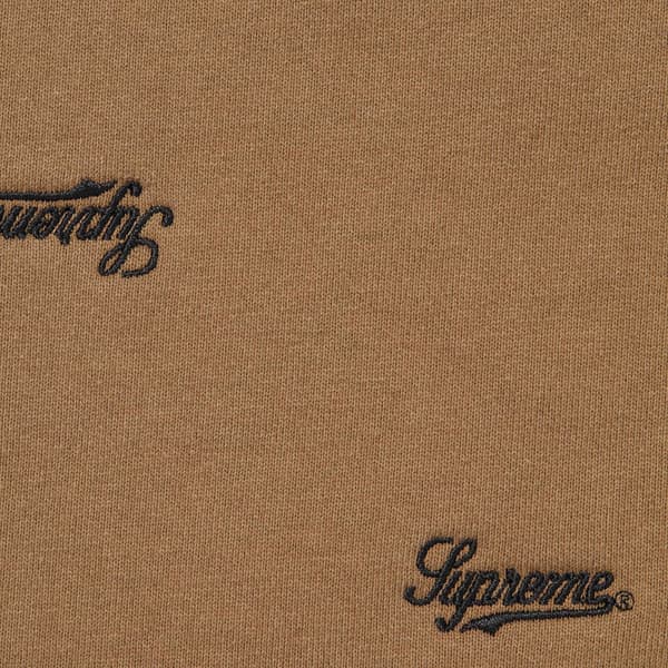 Supreme Repeat Script Sweatpant - Dark Khaki (front)