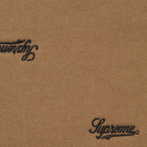 Supreme Repeat Script Sweatpant - Dark Khaki (front)