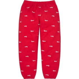 Supreme Repeat Script Sweatpant Red
