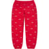 Supreme Repeat Script Sweatpant - Red (front)
