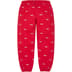 Supreme Repeat Script Sweatpant - Red (front)