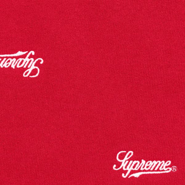 Supreme Repeat Script Sweatpant - Red (front)