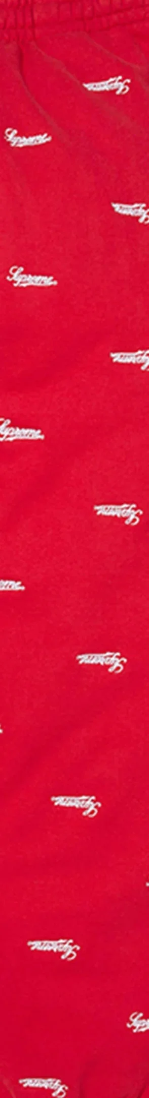 Supreme Repeat Script Sweatpant - Red (front)
