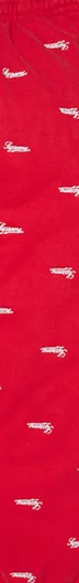 Supreme Repeat Script Sweatpant - Red (front)
