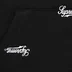 Supreme Repeat Script Zip Up Hooded Sweatshirt - Black (front)