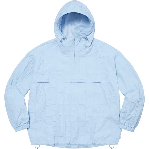 Supreme Repeat Stitch Anorak - Light Blue (front)