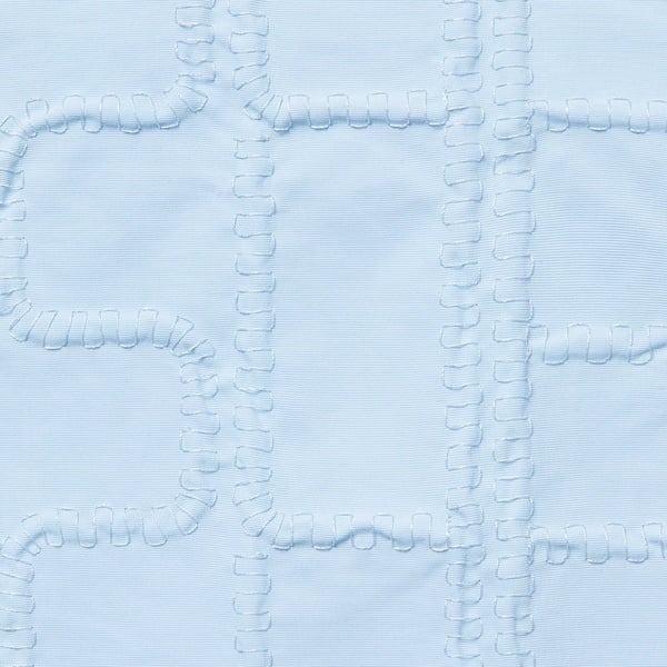 Supreme Repeat Stitch Anorak - Light Blue (front)