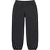 Supreme Repeat Stitch Track Pant - Black (front)