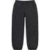 Supreme Repeat Stitch Track Pant - Black (front)