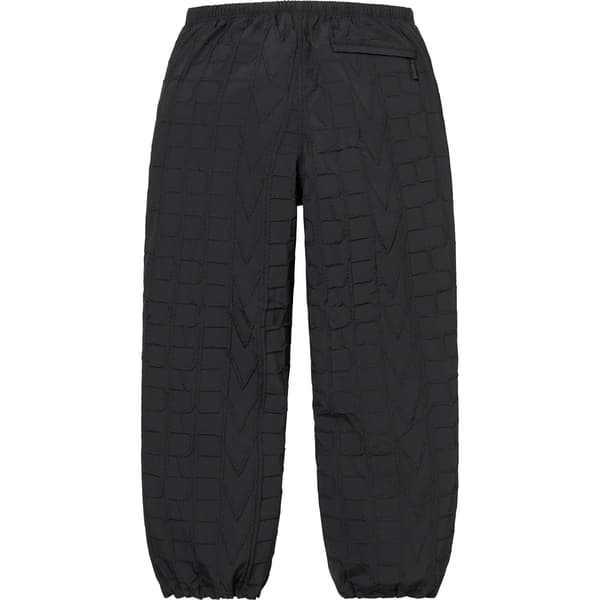 Supreme Repeat Stitch Track Pant - Black (front)