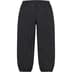 Supreme Repeat Stitch Track Pant - Black (front)